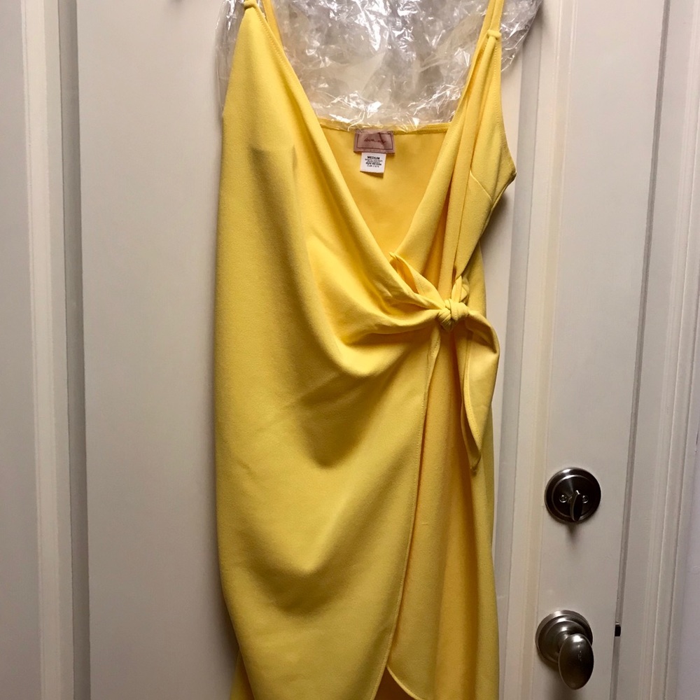 Yellow Tie Dress